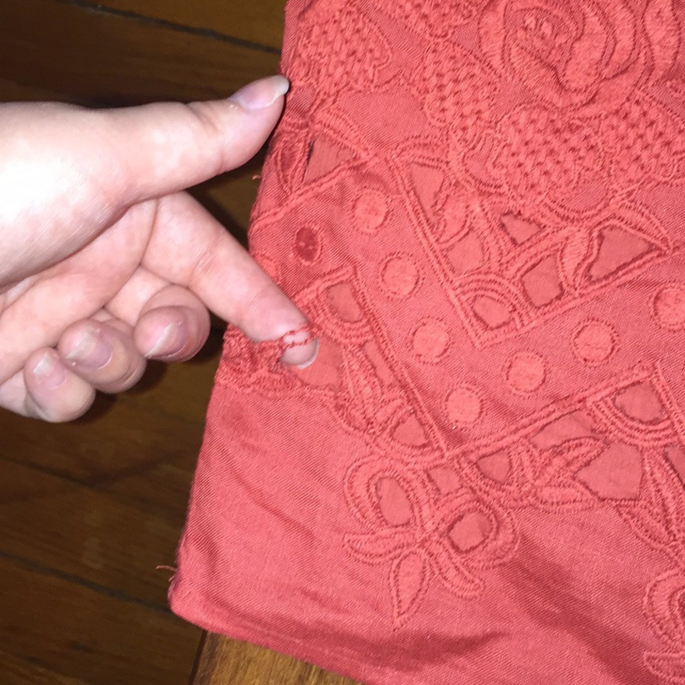 Anthropologie Orange skirt - Picture 4 of 8